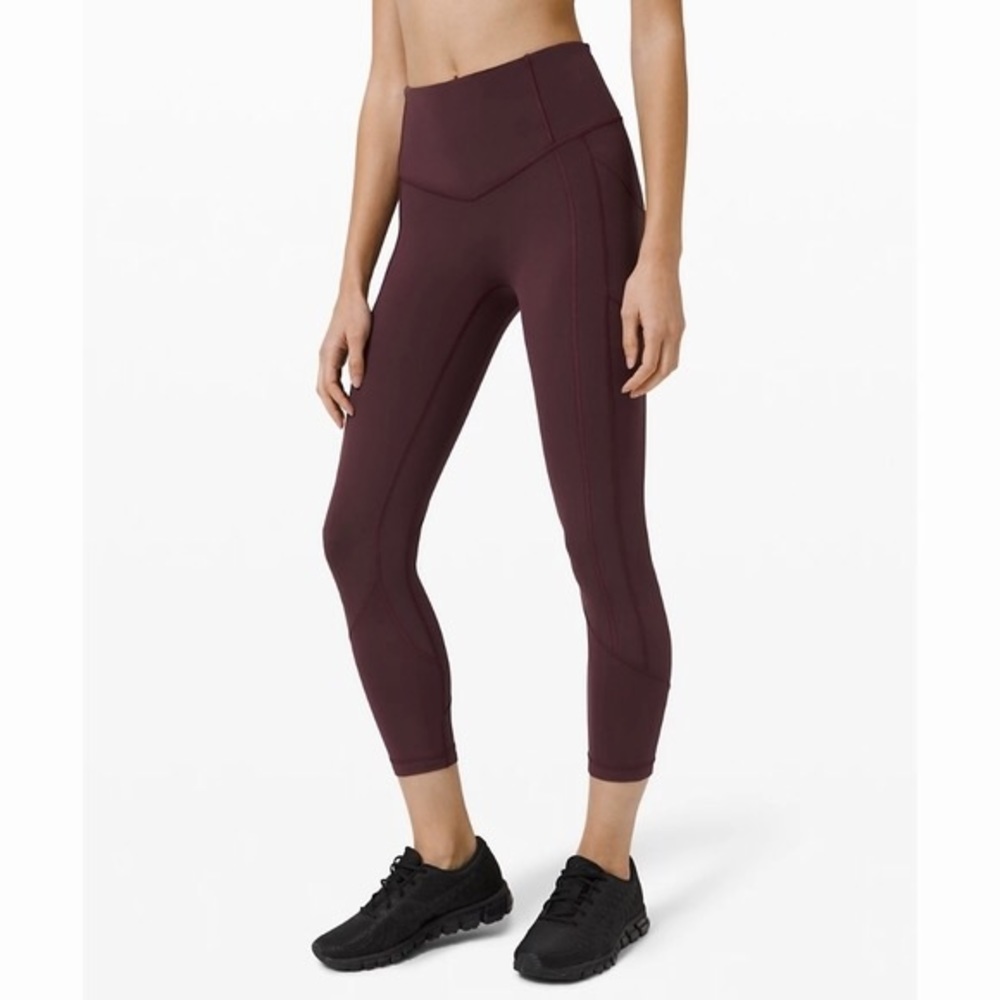 Lululemon All The Right Places Crop II 23in Cassis